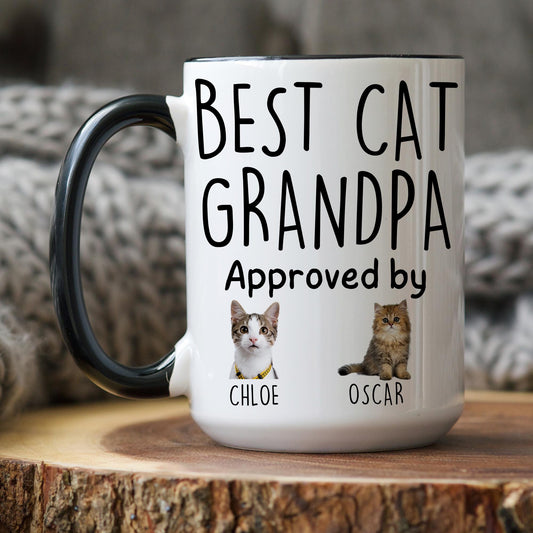 Cat Grandpa Mug, Personalized Cat Grandpa Mug, Cat Grandfather Mug, Cat Papa Grand Paw Mug, Cat Grandpaw Gift, Cat Poppy Pepaw Papaw Gift