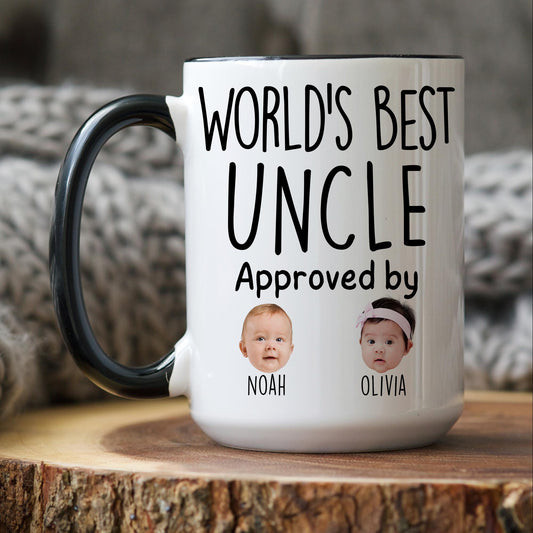 Best Uncle Mug, Personalized Uncle Gift, Uncle Baby Photo Mug, Uncle Mug from Niece Nephew, Custom Uncle Birthday Mug, Uncle Fathers day Mug