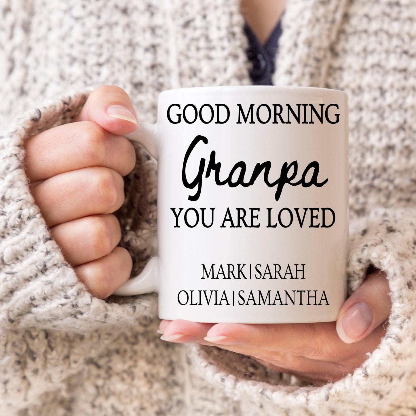 Grandpa Mug, Personalized Grandpa gift, Custom Grandpa mug with Grandkids Names, Grandpa Father's day Gift, Grandpa Birthday grandchildren
