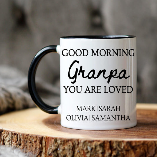 Grandpa Mug, Personalized Grandpa gift, Custom Grandpa mug with Grandkids Names, Grandpa Father's day Gift, Grandpa Birthday grandchildren