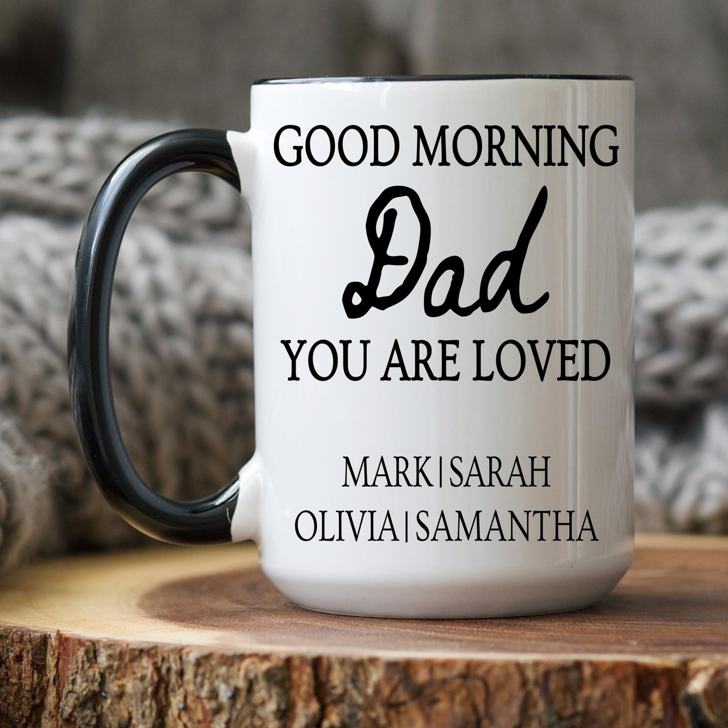 Dad Mug, Personalized Dad gift, Custom Dad mug with Kids Names, Dad Father's day Gift, Dad Birthday from children, Dad Gift from Daughter