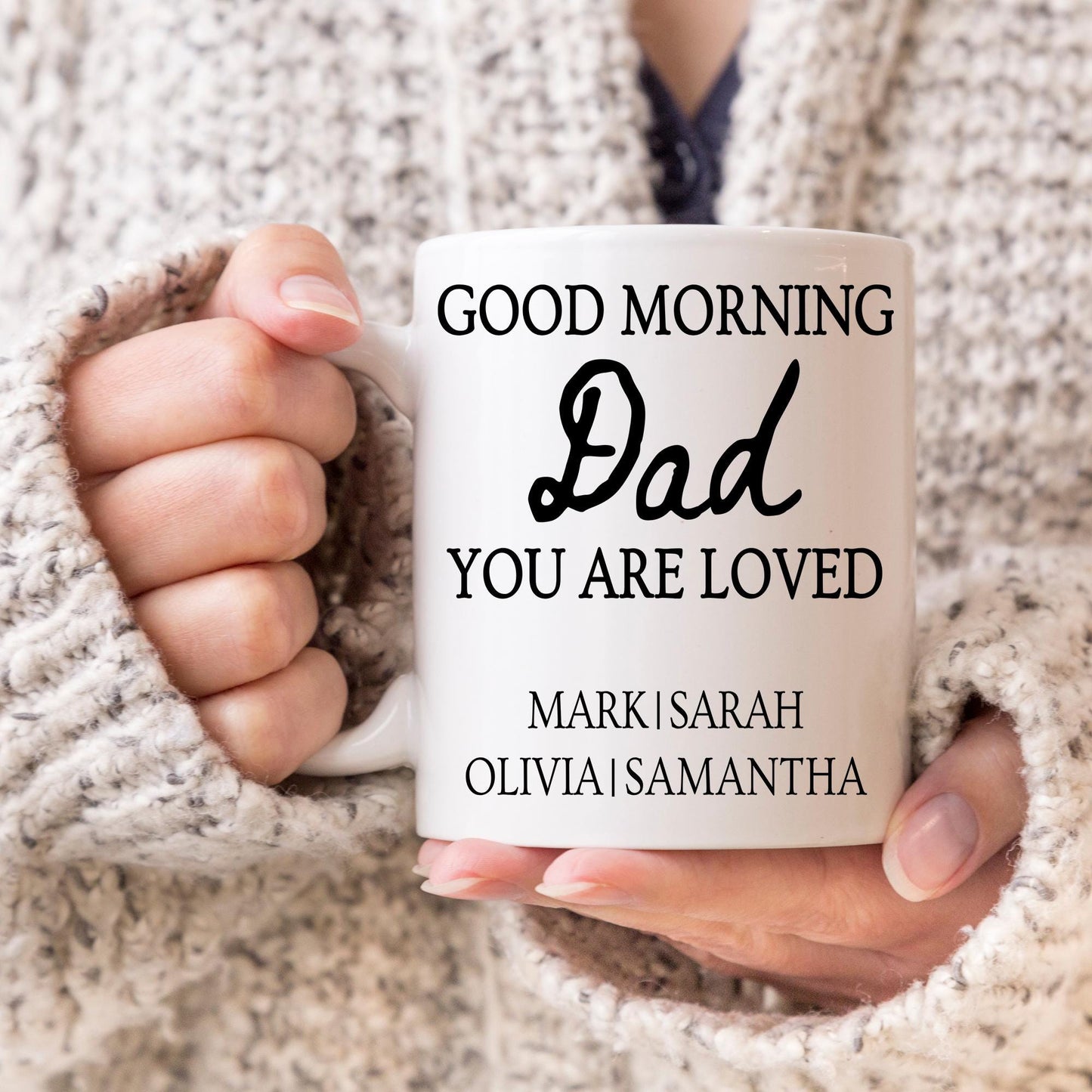 Dad Mug, Personalized Dad gift, Custom Dad mug with Kids Names, Dad Father's day Gift, Dad Birthday from children, Dad Gift from Daughter