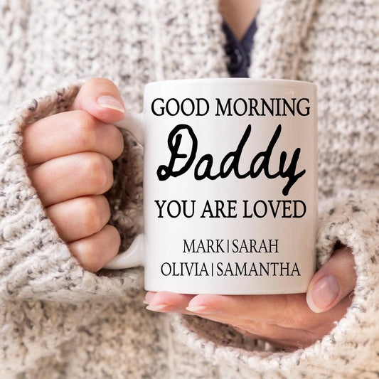 Daddy Mug, Personalized Daddy gift, Custom Daddy mug with Kids Names, Daddy Father's day Gift, Daddy Birthday children, Daddy Gift Daughter