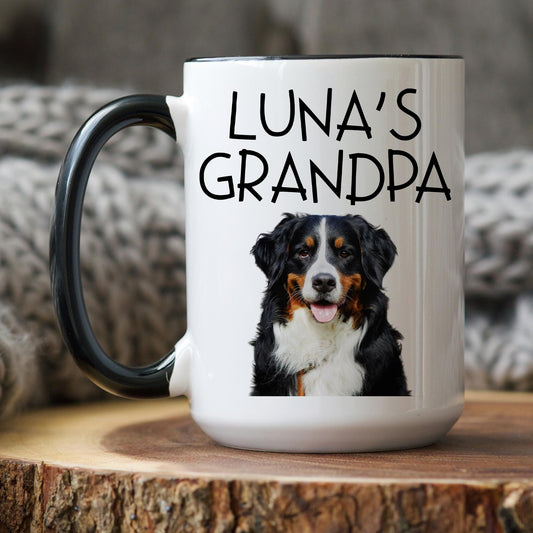 Dog Grandpa Photo Mug, Custom Dog Grandpa Gift, Dog Papa  Mug, Custom Grandpaw Mug, Dog Grandpaw Gift, Dog Grandfather Mug, Dog Photo Gift