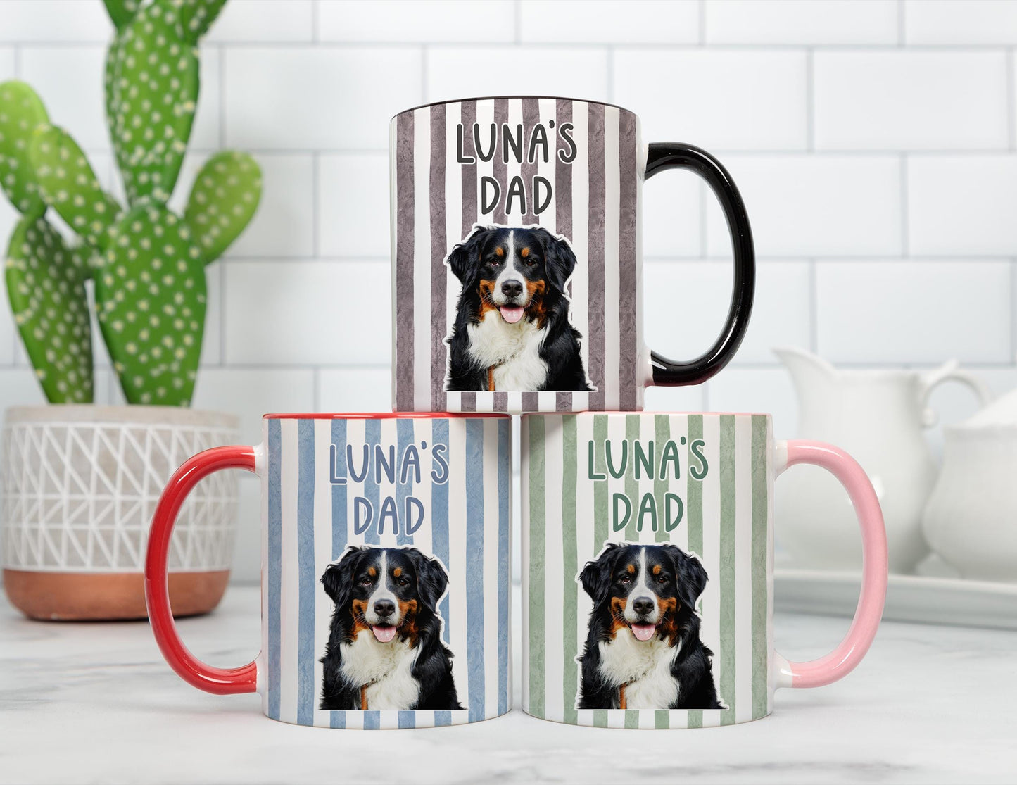 Dog Dad Photo Mug, Personalized Dog Dad Gift, Pet Name Photo Mug, Dad Gift from Dog, Photo Daddy Mug, Dog Dad Father's day Gift, Pet Dad Mug
