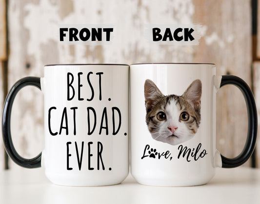 Best Cat Dad Mug, Personalized Cat Dad Gift, Cat Dad Mug, Funny Cat Dad, Funny Fathers Day Gift, Custom Cat Dad Mug, Cat Name Mug, Cat Daddy