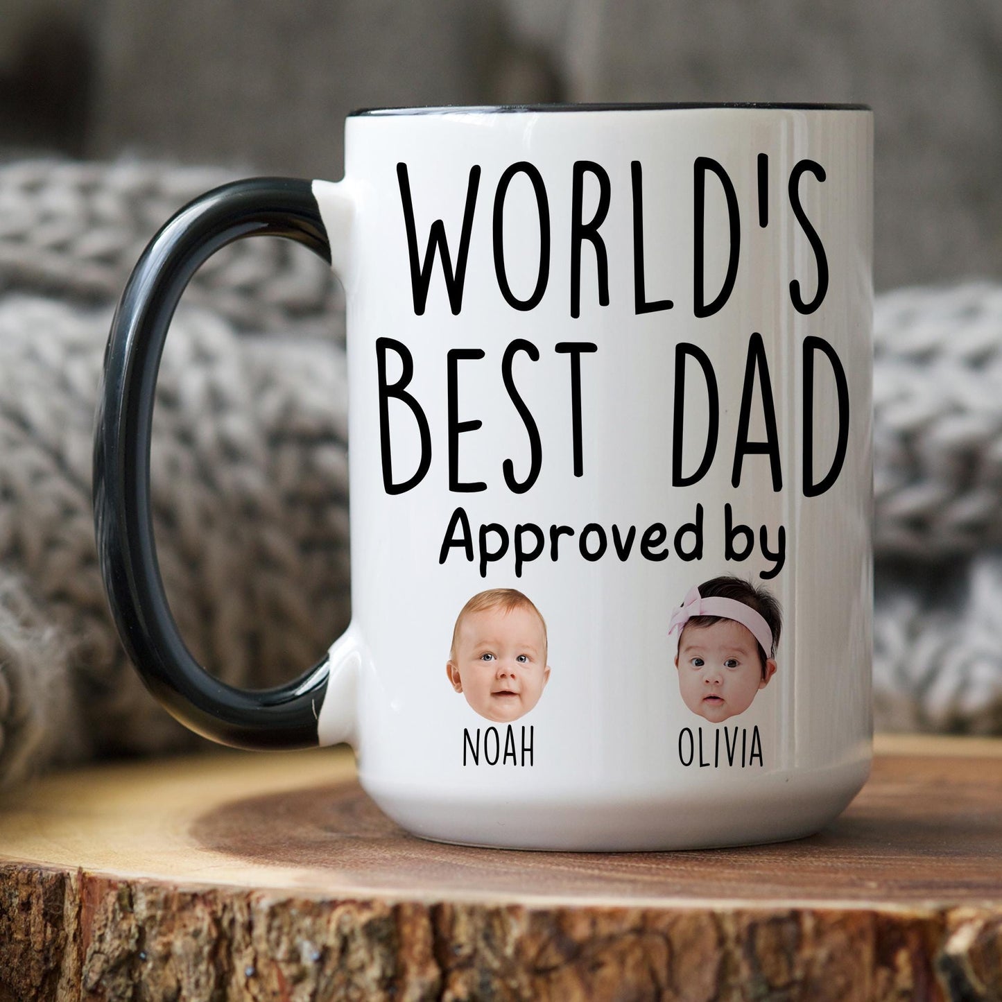 Dad Gift, Personalized Dad Mug, Dad Baby Face Mug, Custom Dad Baby Mug, Gift for dad from Kids Children, Dad Father's day, Dad Photo Mug