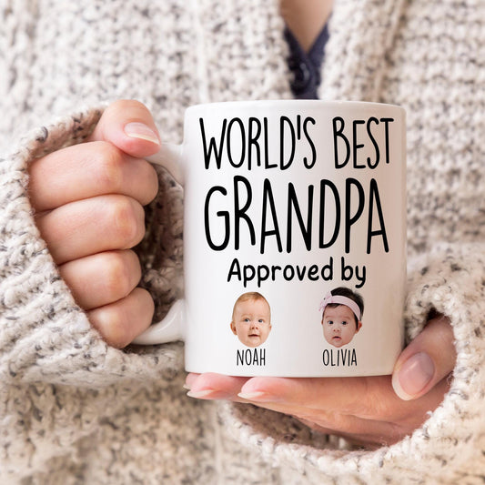 Grandpa Gift, Personalized Grandpa Mug, Custom Grandpa Gift, Grandpa Gift from grandkids, Grandpa Baby Photo Mug, Best Grandpa Birthday Mug