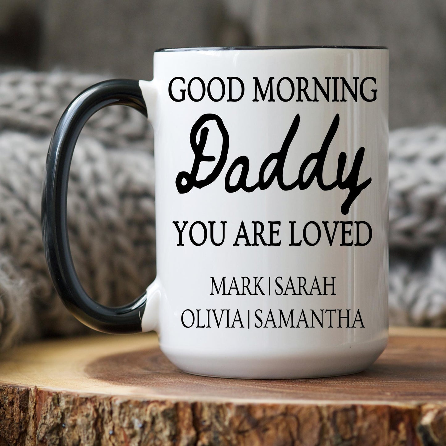 Daddy Mug, Personalized Daddy gift, Custom Daddy mug with Kids Names, Daddy Father's day Gift, Daddy Birthday children, Daddy Gift Daughter