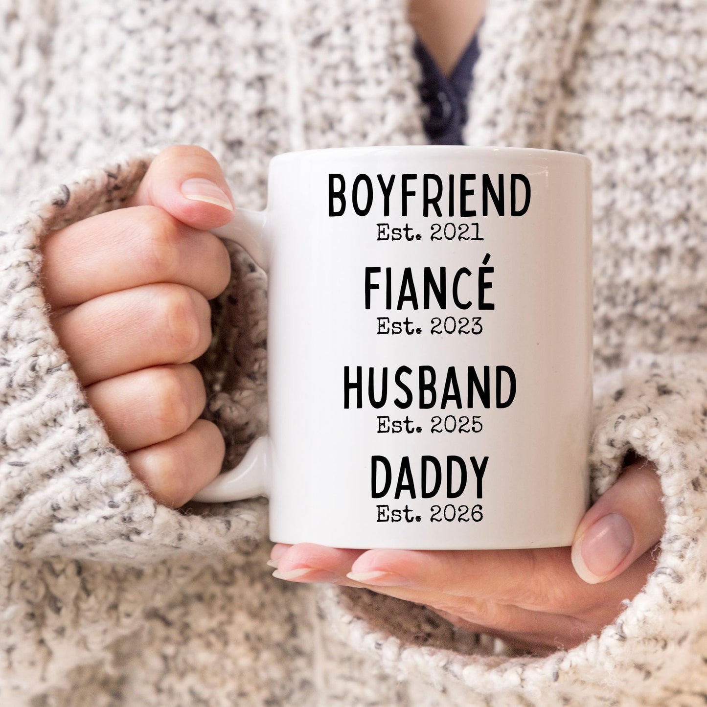 Dad Pregnancy Announcement Mug, Father Baby Reveal Mug, Custom New Father Gift, First Time Daddy Mug, 1st Time Daddy Mug, Dad To be Gift