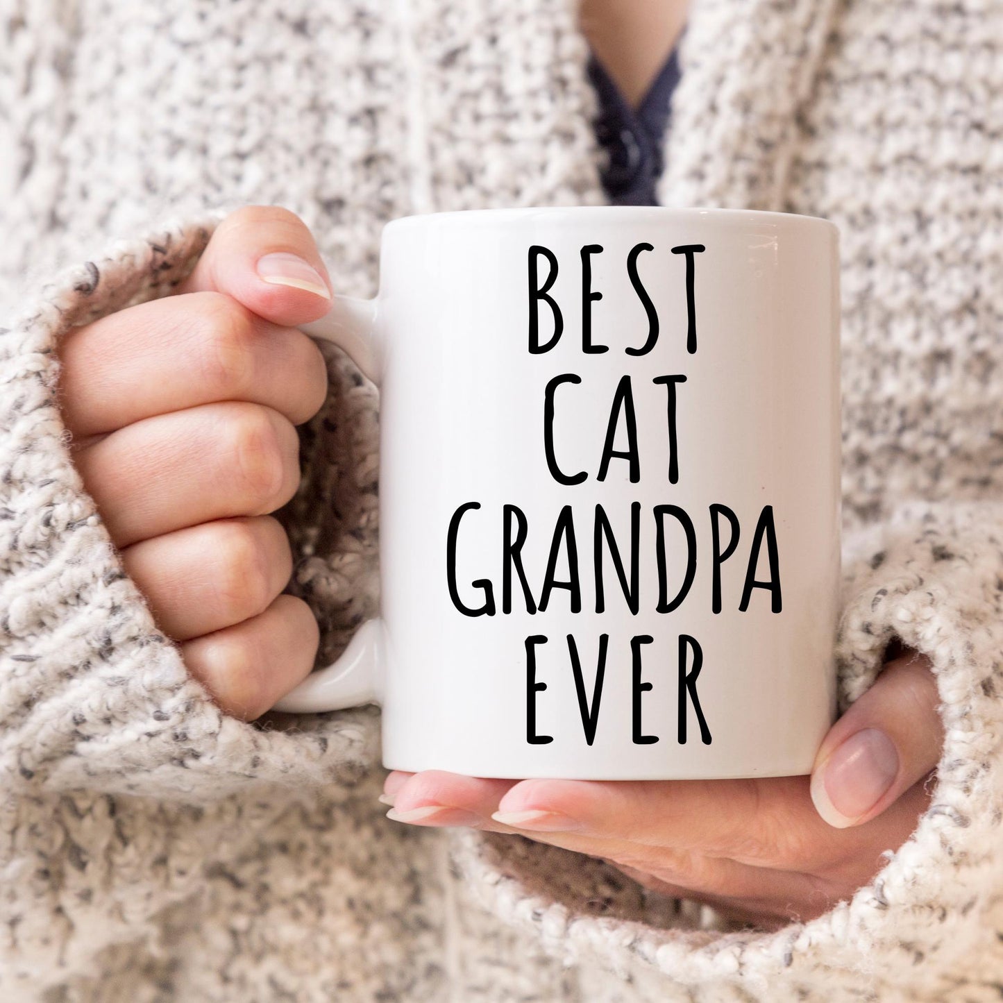 Best Cat Grandpa Mug, Personalized Cat Grandpa Gift, Cat Papa Mug, Custom Grandpaw Mug, Cat Grandpaw Gift, Cat Grandfather Present Birthday