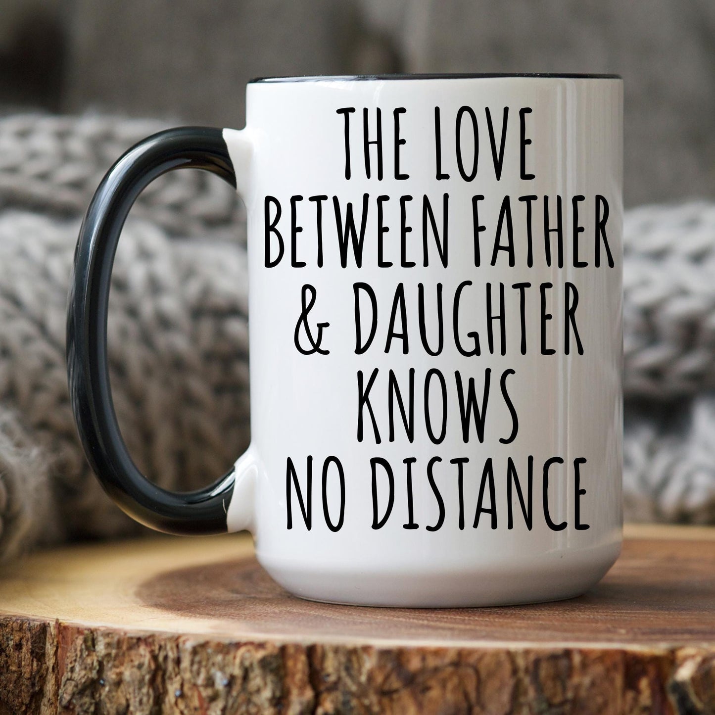 Dad Daughter Long distance Mug, Fathers Day Gift From Daughter Two States, Dad Gift from Daughter, Father Daughter Distance Gift