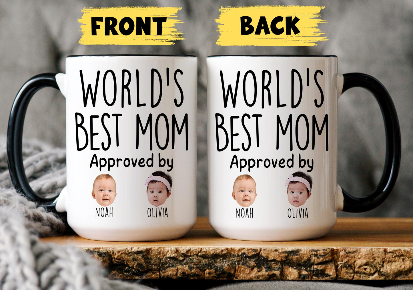 Best Mom Mug, Personalized Mom Baby Mug, Custom Mama Baby Face Gift, Mom Birthday Present, Mom Kids Face Gift, Mom Gift from Kids
