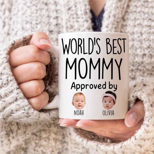 Best Mommy Mug, Personalized Mommy Baby Mug, Custom Mommy Baby Face Gift, Mommy Birthday Present, Mommy Kids Baby Face Mug