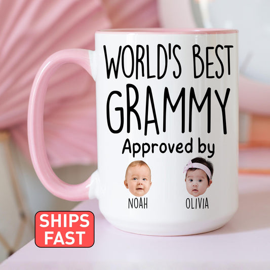 Best Grammy Mug, Personalized Grammy Kids Baby Face Photo Gift, Custom Grammy Baby Present, Grandchild face mug, Grammy Baby photo gift