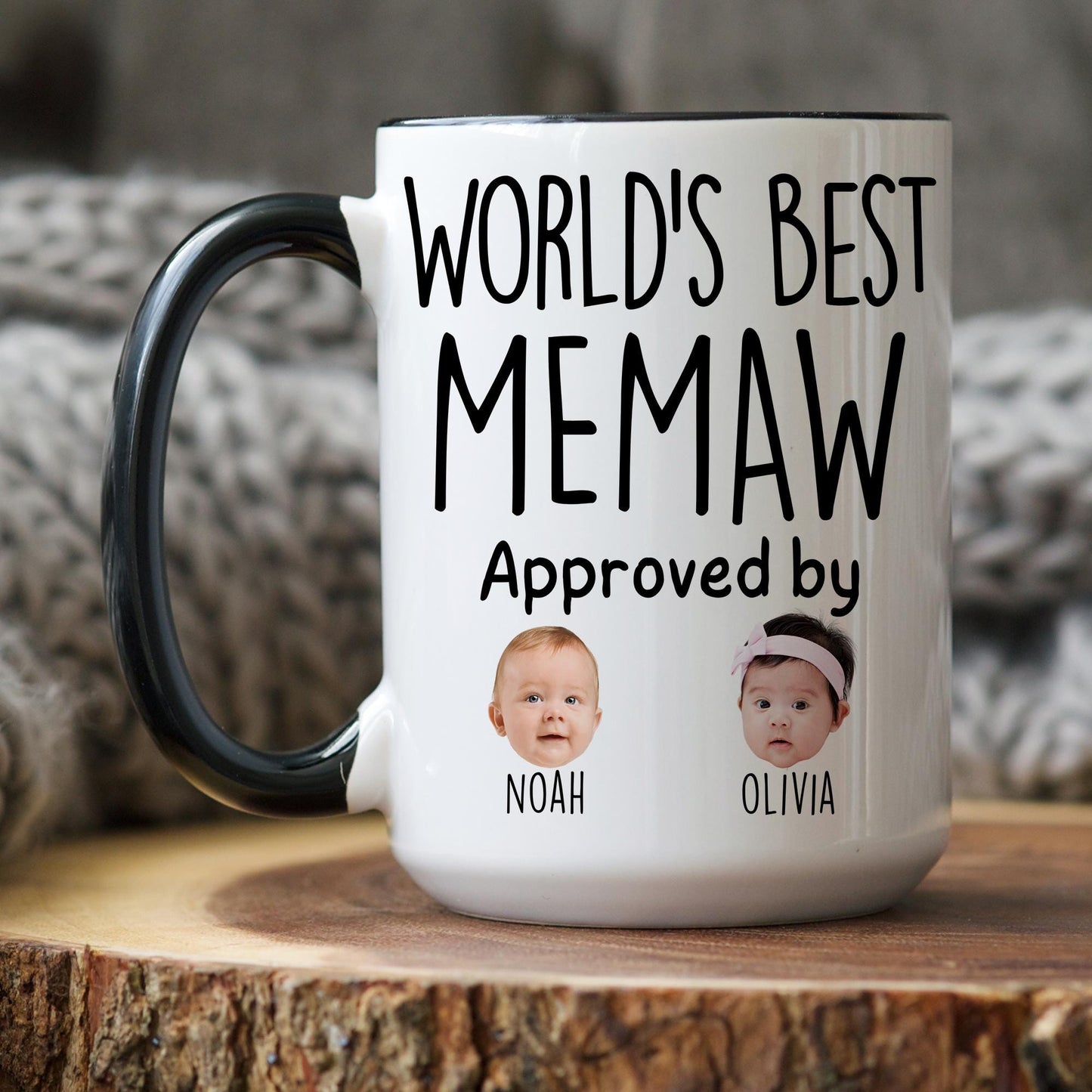 Best Memaw Mug, Personalized Memaw Kids Baby Face Photo Gift, Custom Memaw Baby Present, Grandchild face mug, Memaw Baby Mug, Memaw Grandkid