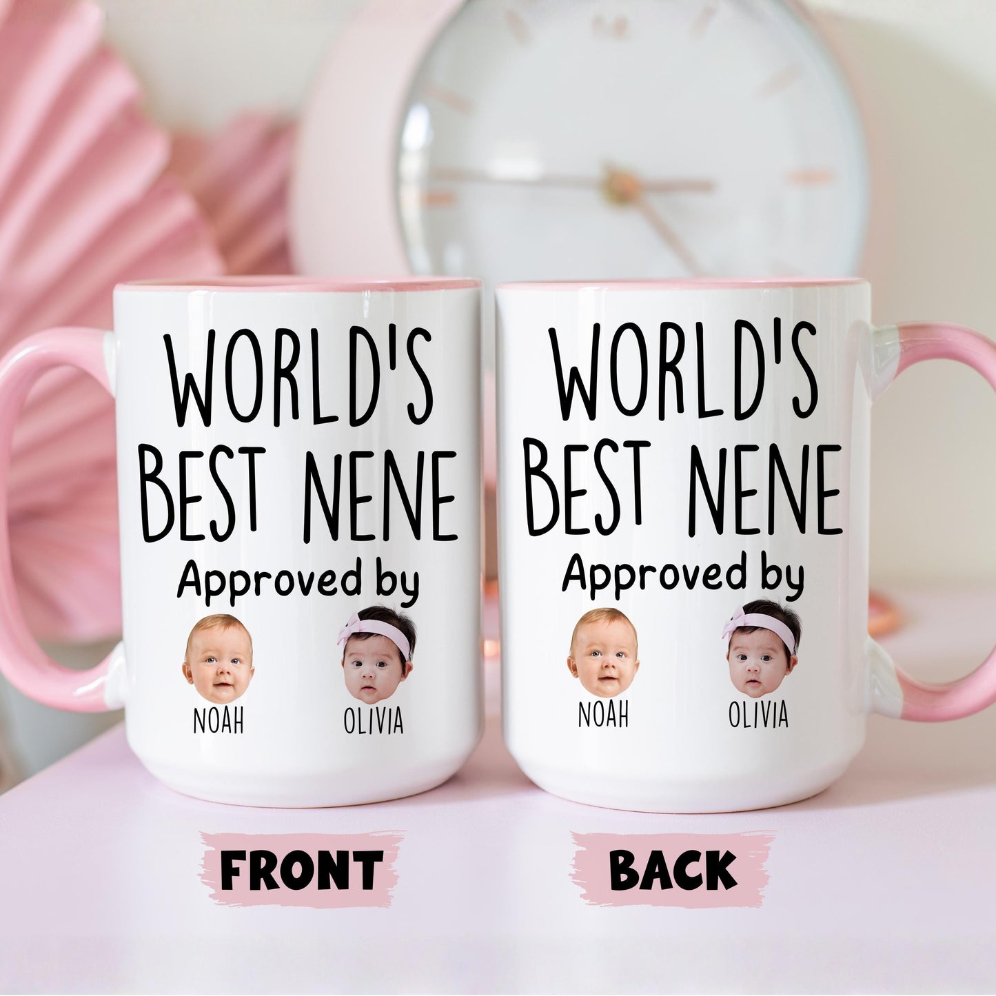 Best Nene Mug, Personalized Nene Kids Baby Face Photo Gift, Custom Nene Baby Present, Nene Grandchild face mug, Nene Baby Mug, Nene Grandkid