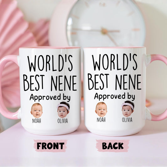 Best Nene Mug, Personalized Nene Kids Baby Face Photo Gift, Custom Nene Baby Present, Nene Grandchild face mug, Nene Baby Mug, Nene Grandkid