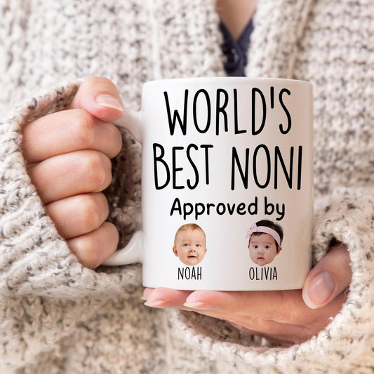 Best Noni Mug, Personalized Noni Kids Baby Face Photo Gift, Custom Noni Baby Present, Noni Grandchild face mug, Noni Baby Mug, Noni Grandkid
