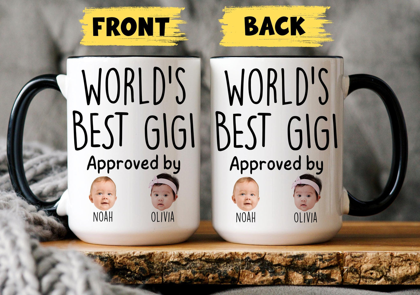 Best Gigi Mug, Personalized Gigi Kids Baby Face Photo Gift, Custom Gigi Baby Present, Gigi Grandchild face mug, Gigi Baby Mug, Gigi Grandkid