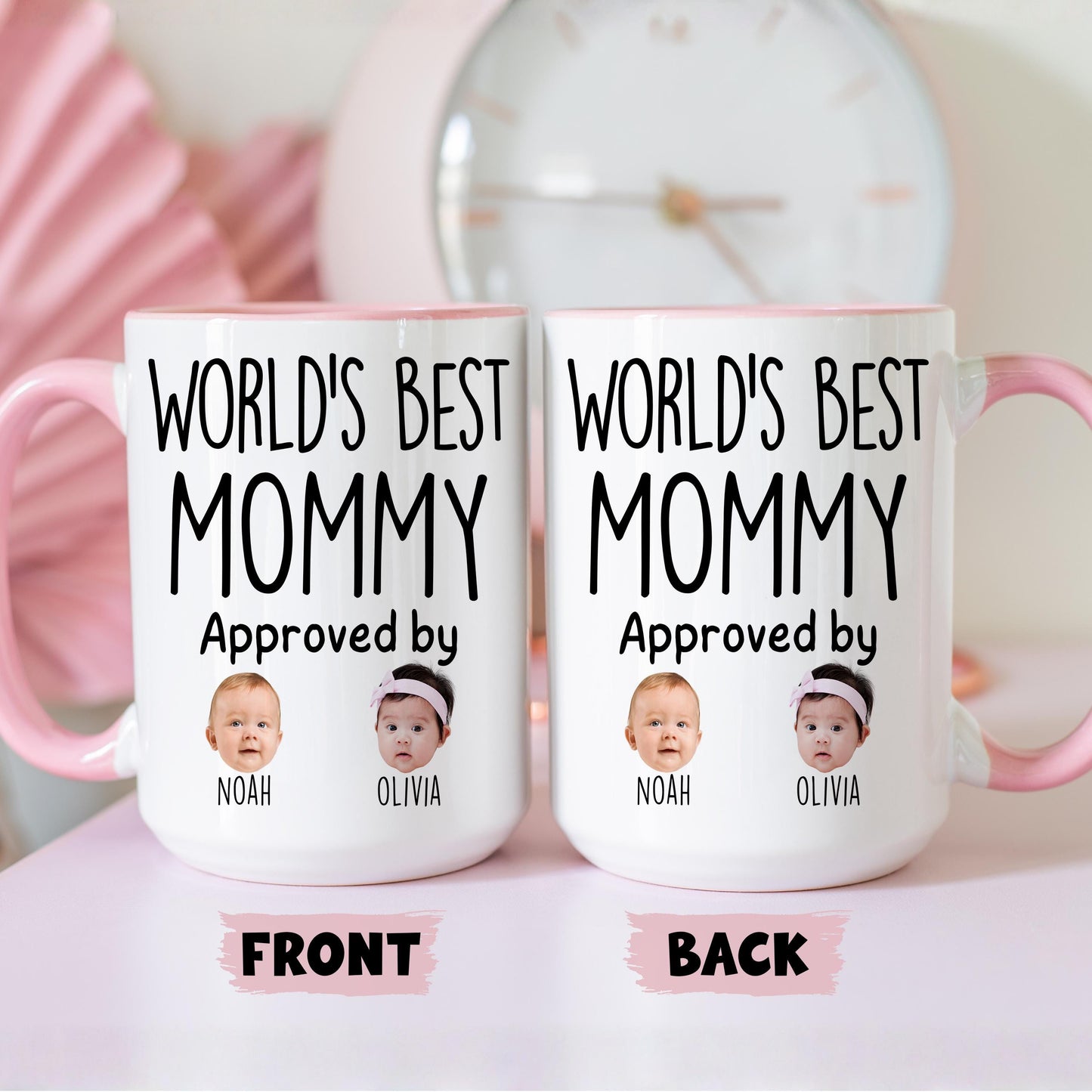 Best Mommy Mug, Personalized Mommy Baby Mug, Custom Mommy Baby Face Gift, Mommy Birthday Present, Mommy Kids Baby Face Mug