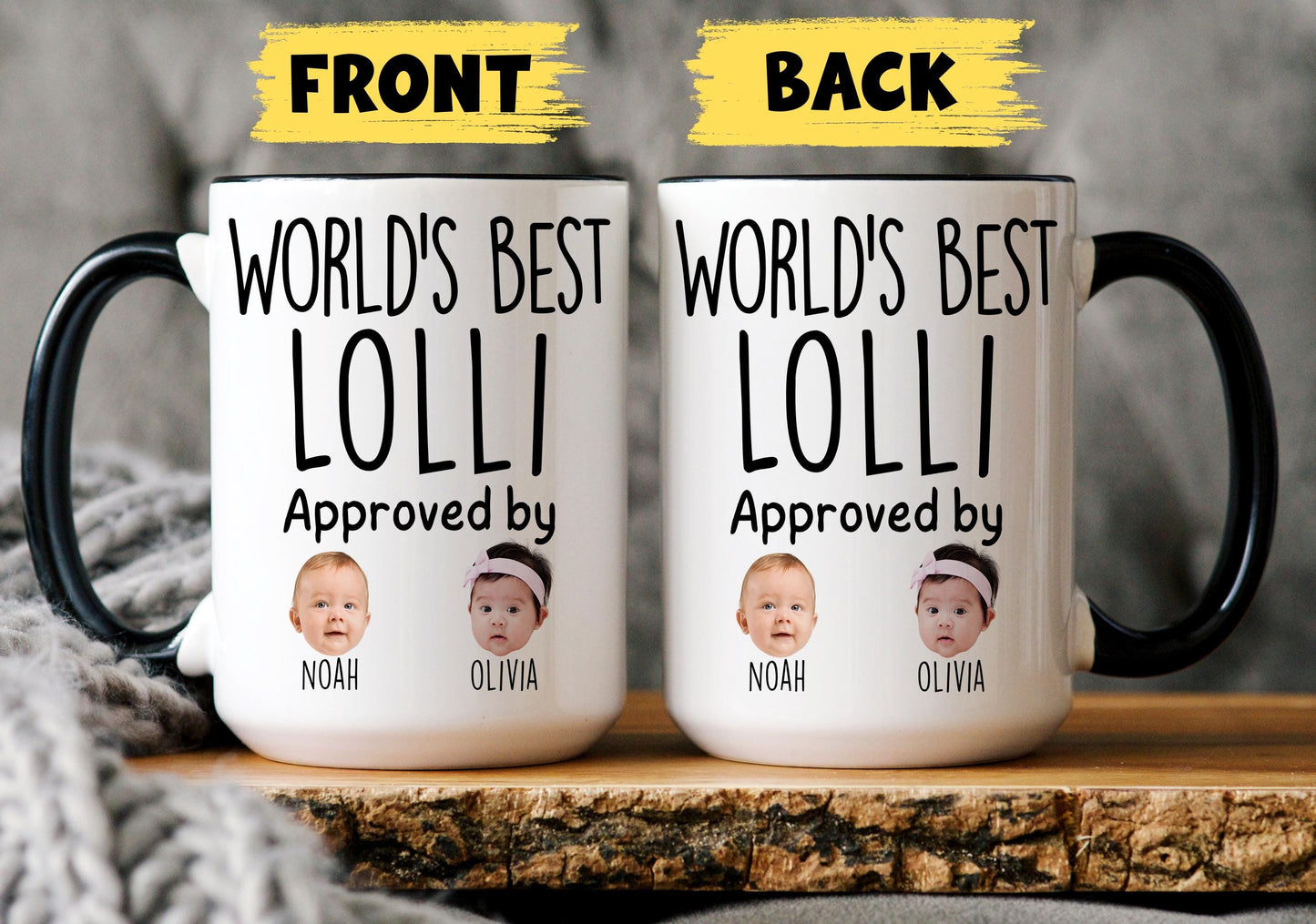 Best Lolli Mug, Personalized Lolli Kids Baby Face Photo Gift, Custom Lolli Baby Present, Grandchild face mug, Lolli Baby Mug, Lolli Grandkid