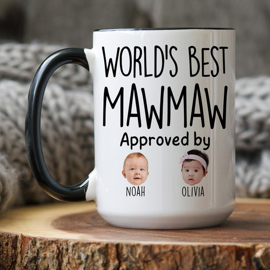Best Mawmaw Mug, Personalized Mawmaw Kids Baby Face Gift, Custom Mawmaw Baby Present, Grandchild face mug, Mawmaw Baby Mug, Mawmaw Grandkid