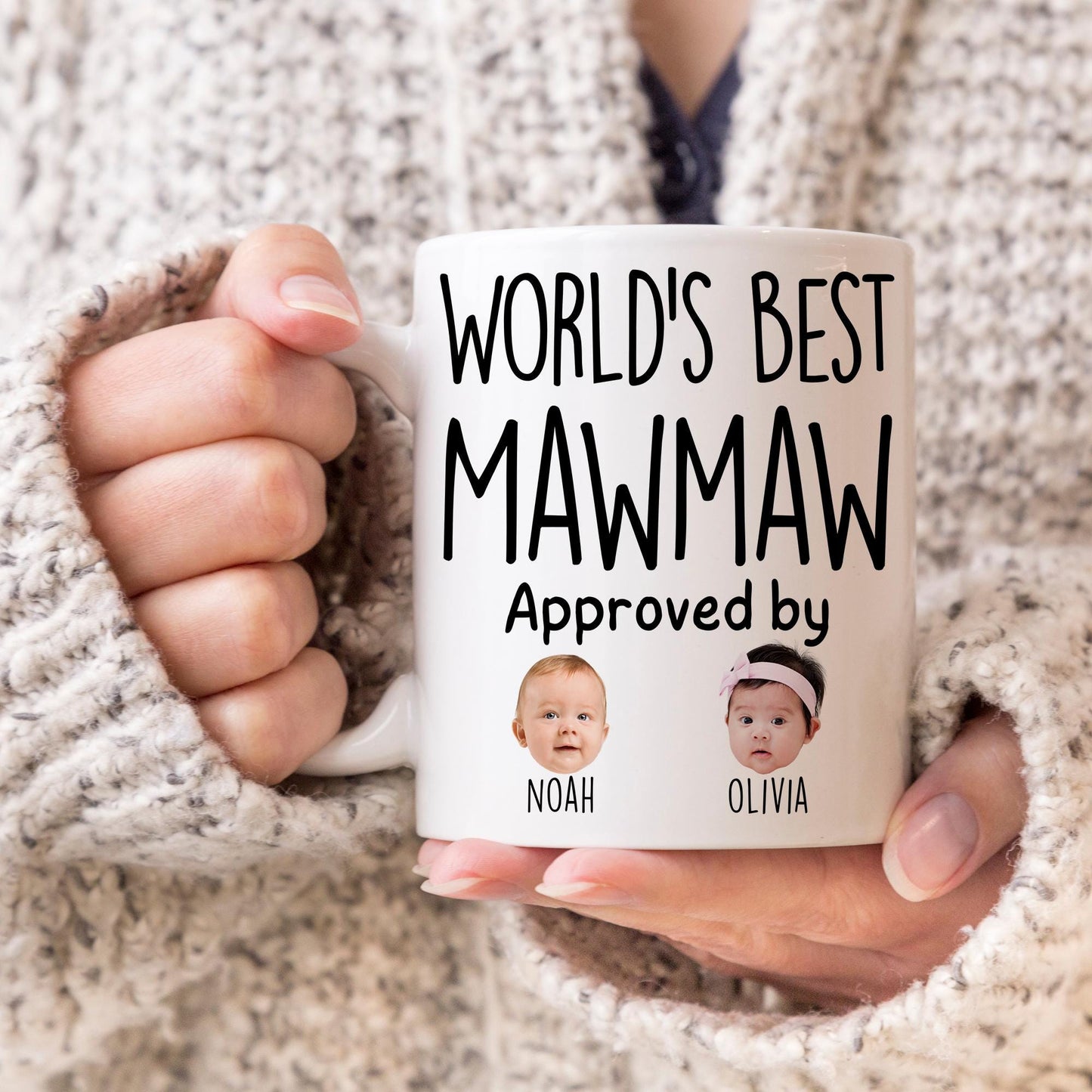 Best Mawmaw Mug, Personalized Mawmaw Kids Baby Face Gift, Custom Mawmaw Baby Present, Grandchild face mug, Mawmaw Baby Mug, Mawmaw Grandkid