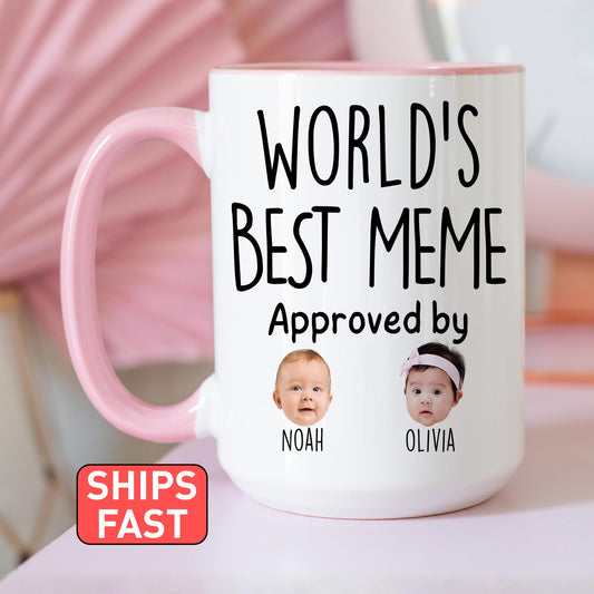 Best Meme Mug, Personalized Meme Kids Baby Face Photo Gift, Custom Meme Baby Present, Grandchild face mug, Meme Baby Mug, Meme Grandkid Gift