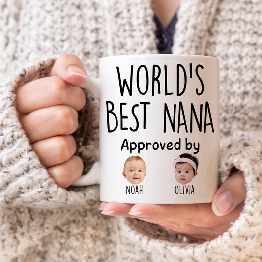 Best Nana Mug, Personalized Nana Kids Baby Face Photo Gift, Custom Nana Baby Present, Nana Grandchild face mug, Nana Baby Mug, Nana Grandkid