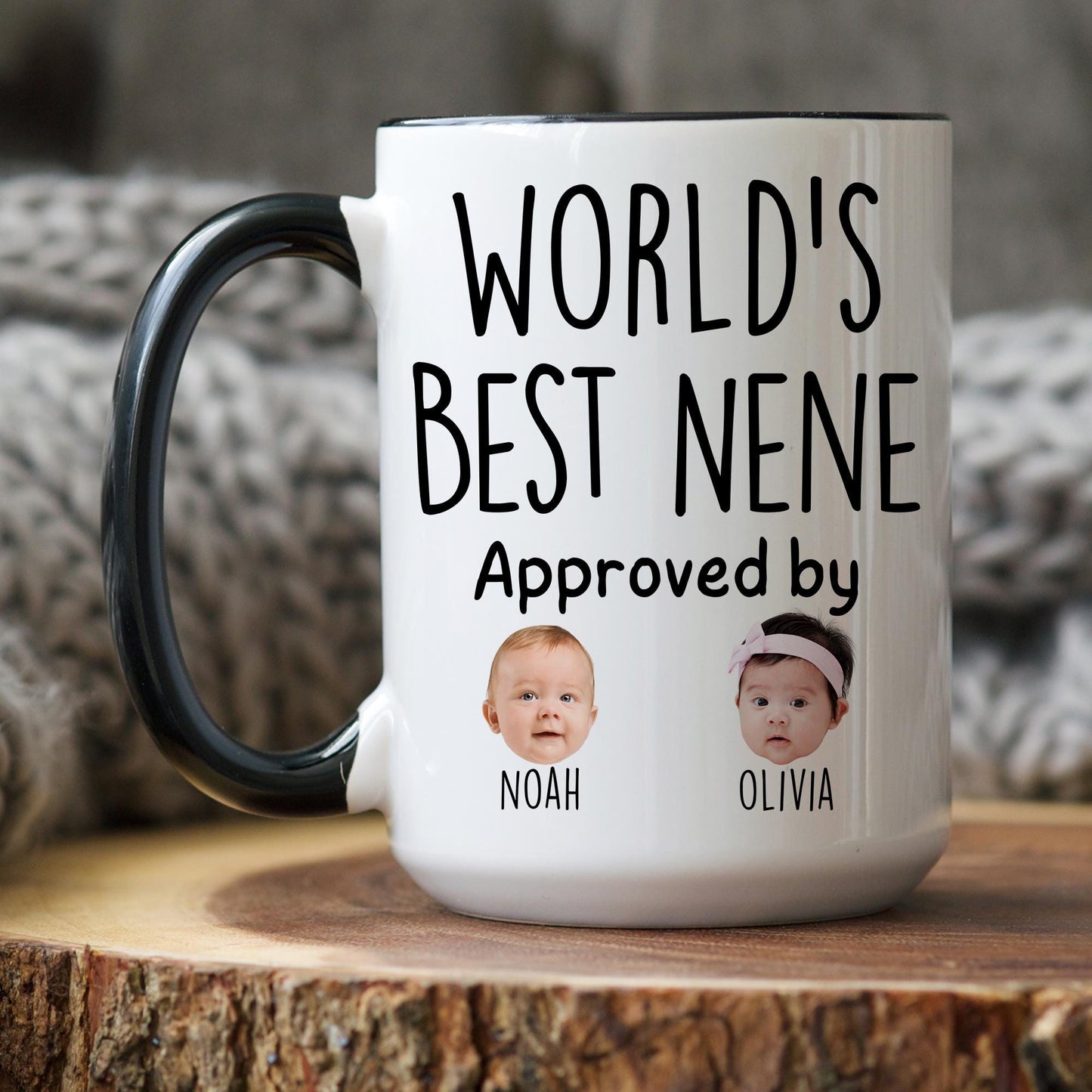 Best Nene Mug, Personalized Nene Kids Baby Face Photo Gift, Custom Nene Baby Present, Nene Grandchild face mug, Nene Baby Mug, Nene Grandkid