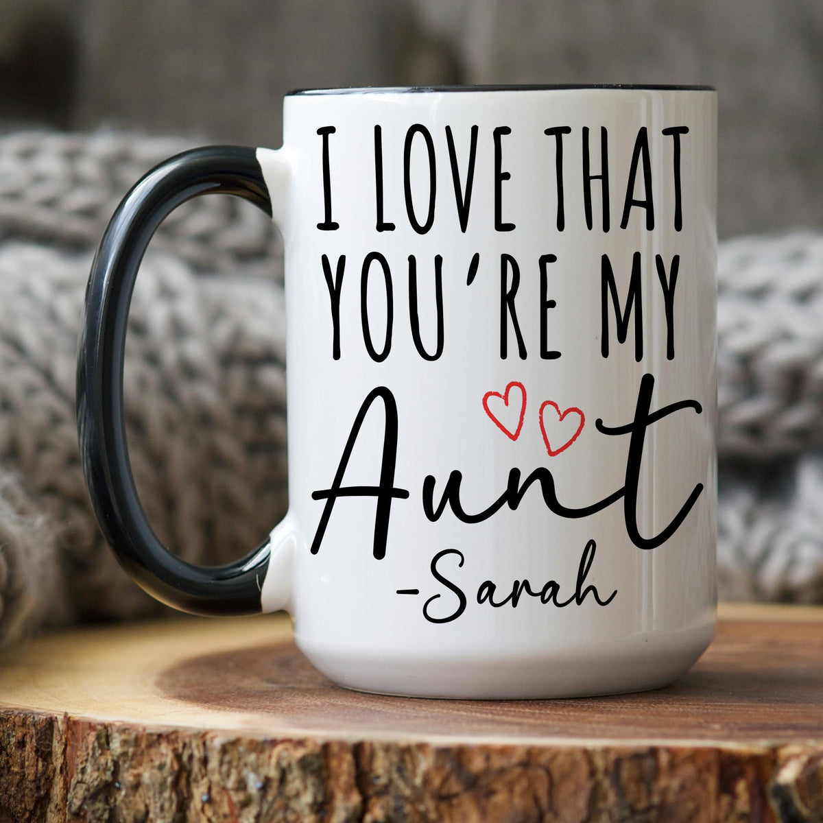 Auntie Niece Mug, Personalized Aunt Niece Mug, Aunt Birthday Gift from Niece Nephew, Custom aunt cup, Gift from nephew Niece