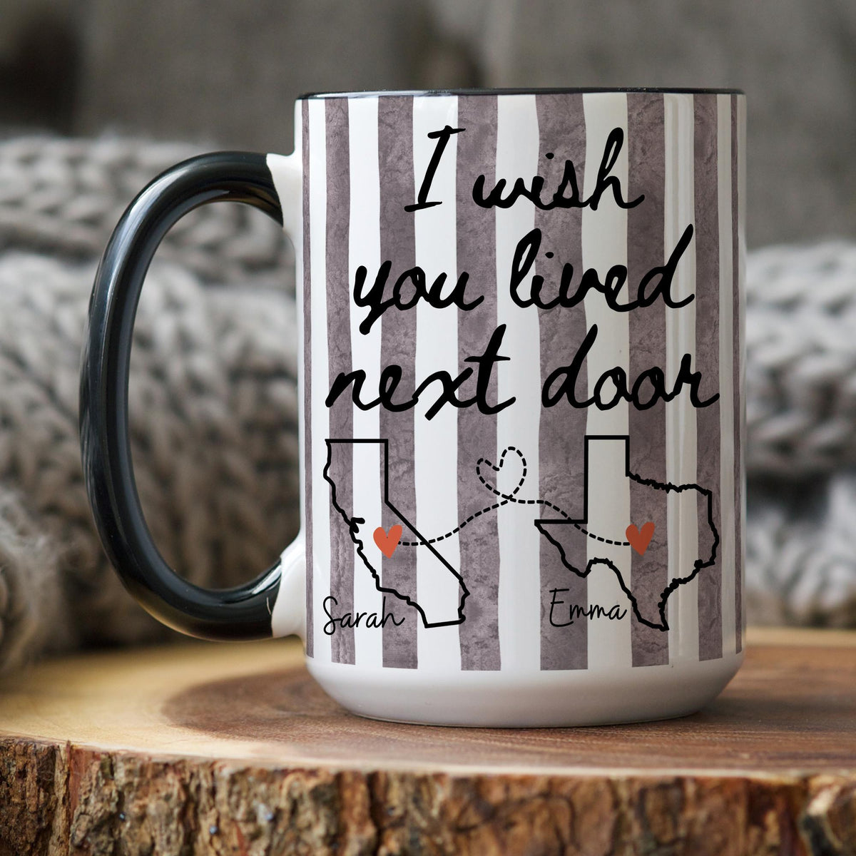 I Wish We Lived Closer Mug, Personalized Bestie Mug, Bestie Mug, Best Friend Long Distance Mug, State to State cup, Bestie Friendship Mug
