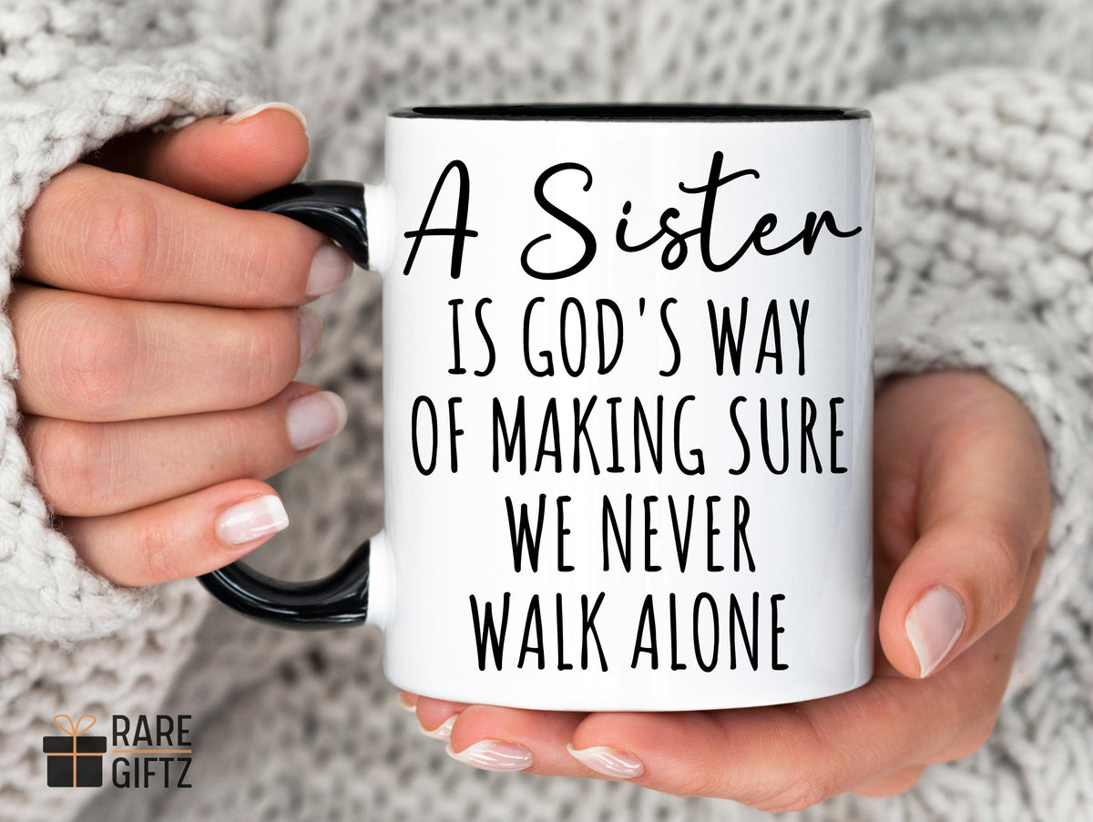 Sisters Mug, Personalized Sister Birth Month Mug, Custom Sisters Birth Month Flower Gift, Sister Birthday Gift From Sister, Sister Floral