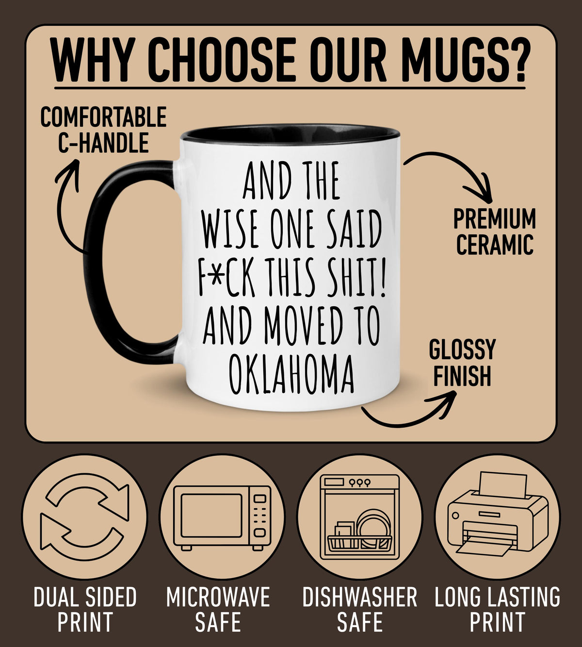 Moving to Oklahoma Mug, Custom Oklahoma Relocation Mug, Moving To Oklahoma State Gift, Oklahoma Moving Away Cup, Oklahoma Relocating Mug