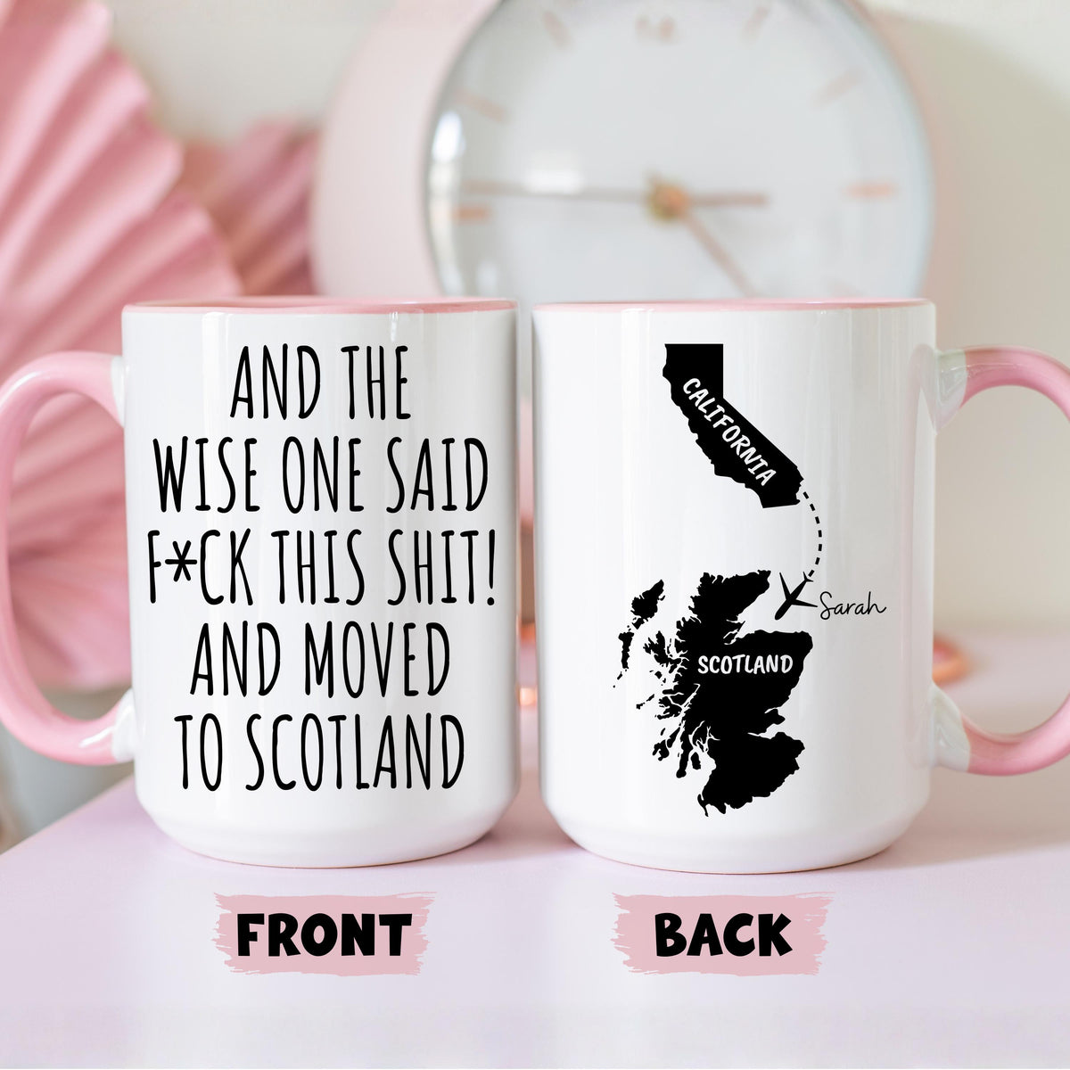 Moving to Scotland Mug, Personalized Scotland Relocation Mug, Relocating to Scotland Gift, Immigration to Scotland Mug, Moving away mug
