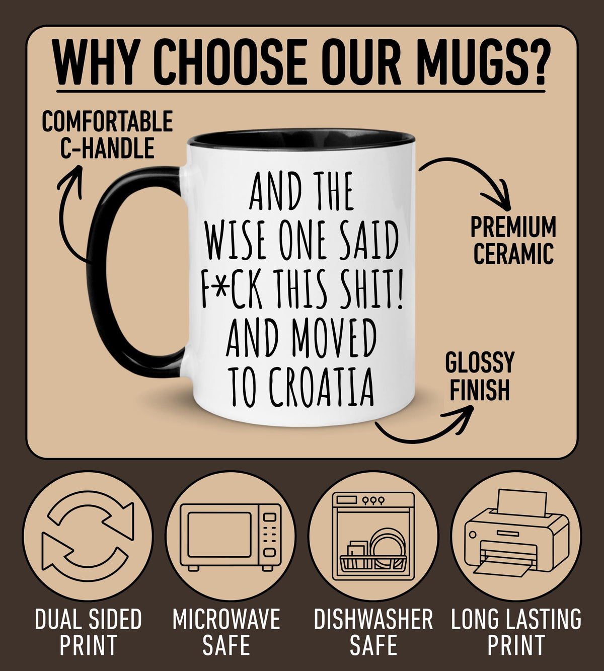 Moving to Croatia Mug, Personalized Croatia Relocation Mug, Relocating to Croatia Gift, Immigration to Croatia Mug, Croatia Moving Away Mug
