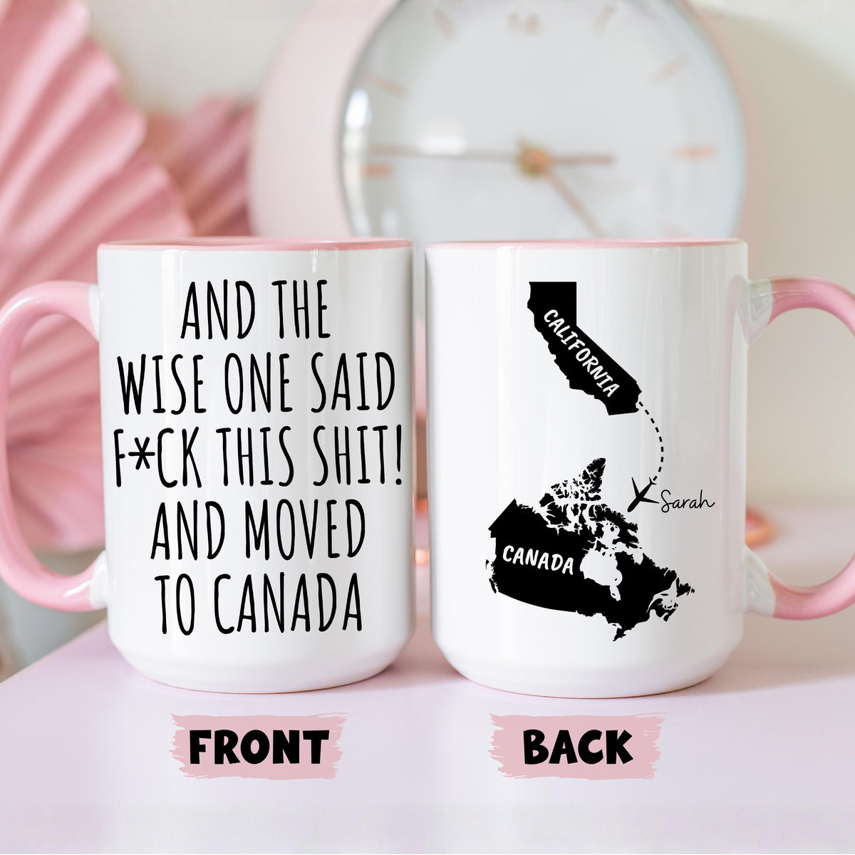 Moving to Canada Mug, Personalized Canada Relocation Mug, Relocating to Canada Gift, Immigration to Canada Mug, Canada Moving away mug