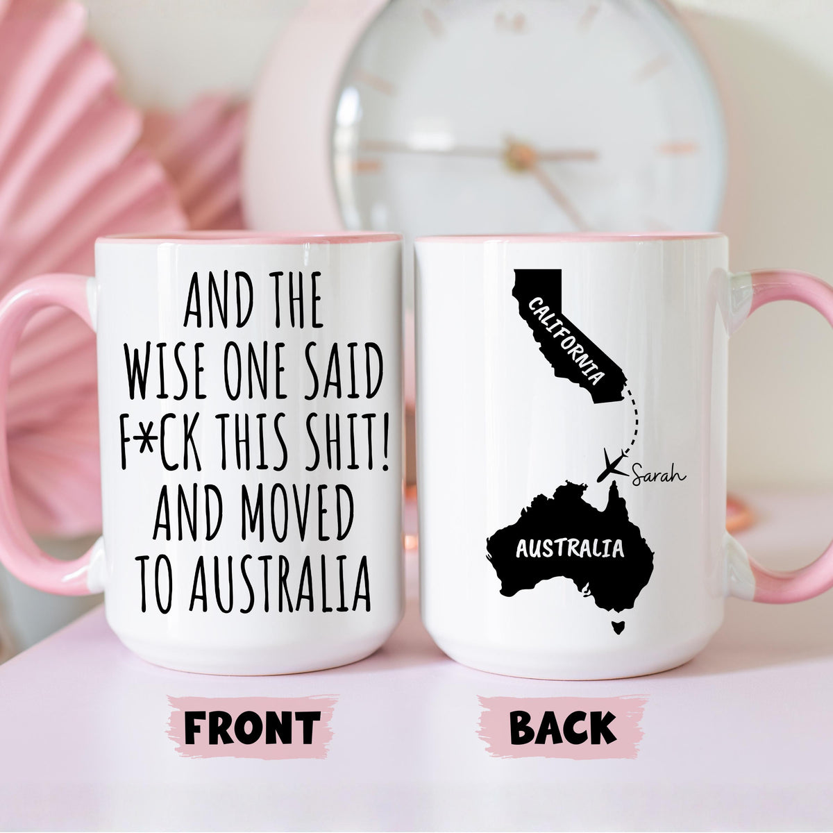 Moving to Australia Mug, Personalized Australia Relocation Mug, Relocating to Australia Gift, Immigration to Australia Mug, Moving away mug
