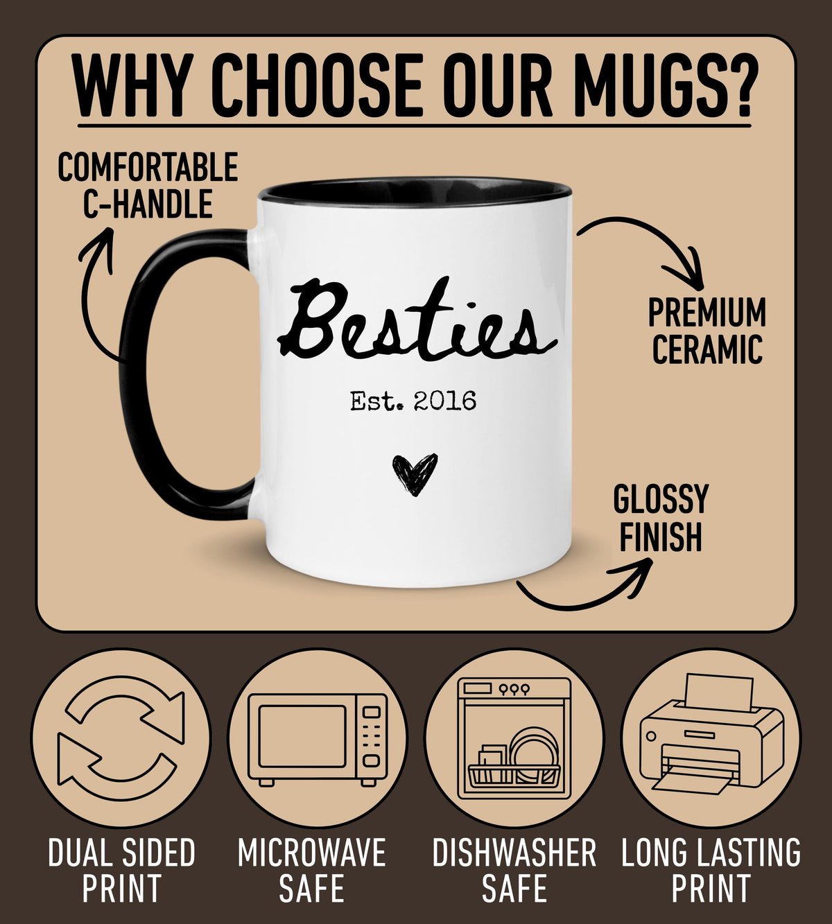 Friend Skeleton Mug, Skeleton Bestie Gift, Funny Work Bestie Mug, True Crime Lover Bestie Mug, Horror fan Friend gift, Crime show Bestie Cup