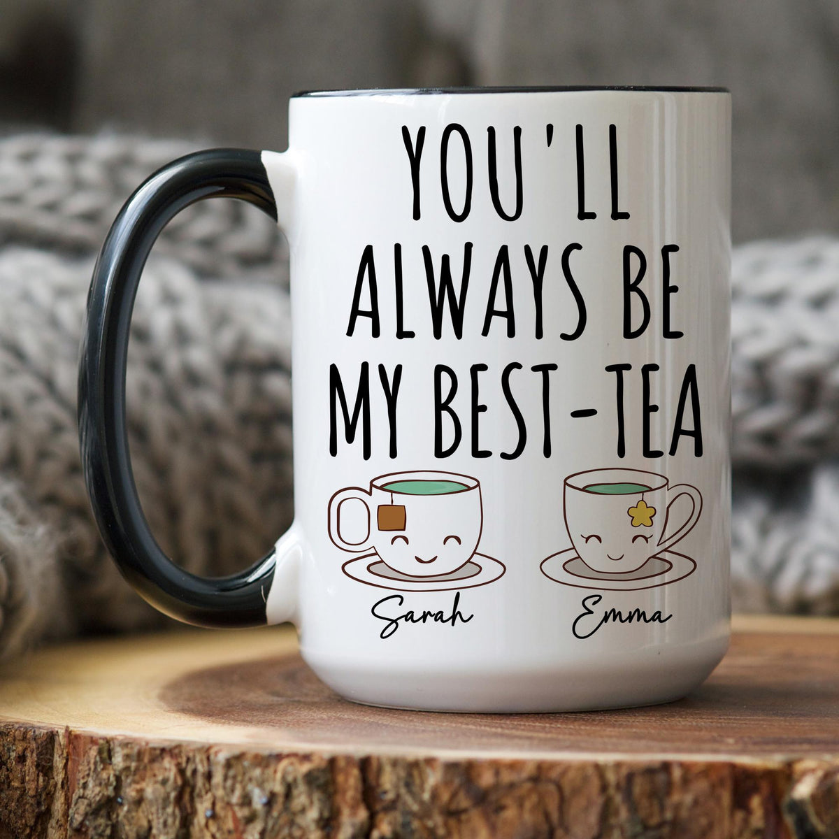 Best-Tea Mug, Personalized Bestie Mug, Custom Best Friend Long Distance Gift,  Friend Birthday Cup, Friendship Bff Soul Sister mug