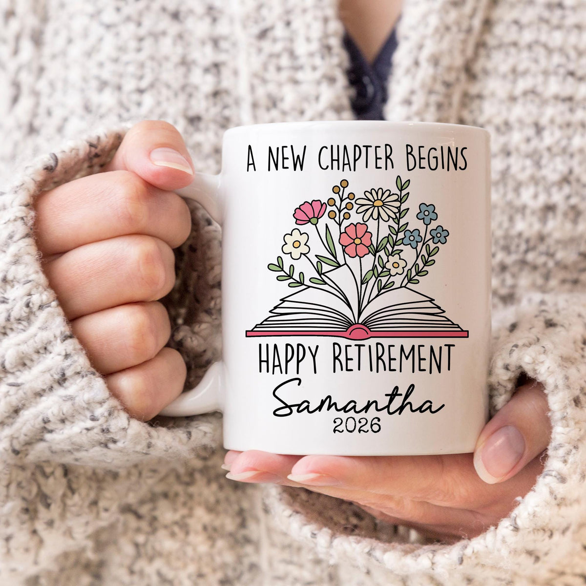 Happy Retirement Mug, Personalized Retired Gift for Her, Retirement Mug for Work Bestie Boss Coworker, Custom Officially Retired Mug