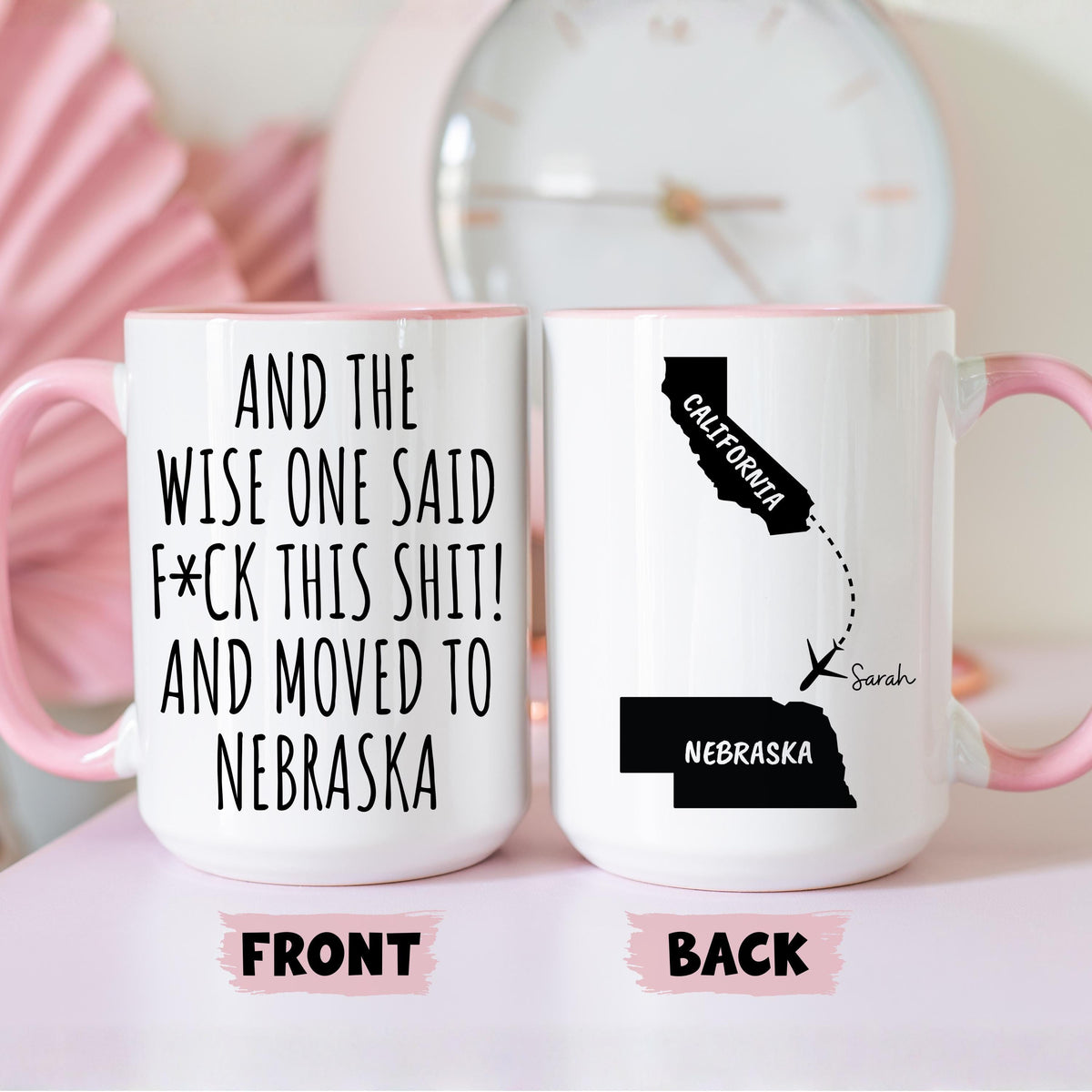 Moving to Nebraska Mug, Custom Nebraska Relocation Mug, Moving To Nebraska State Gift, Nebraska Moving Away Cup, Nebraska Relocating Mug