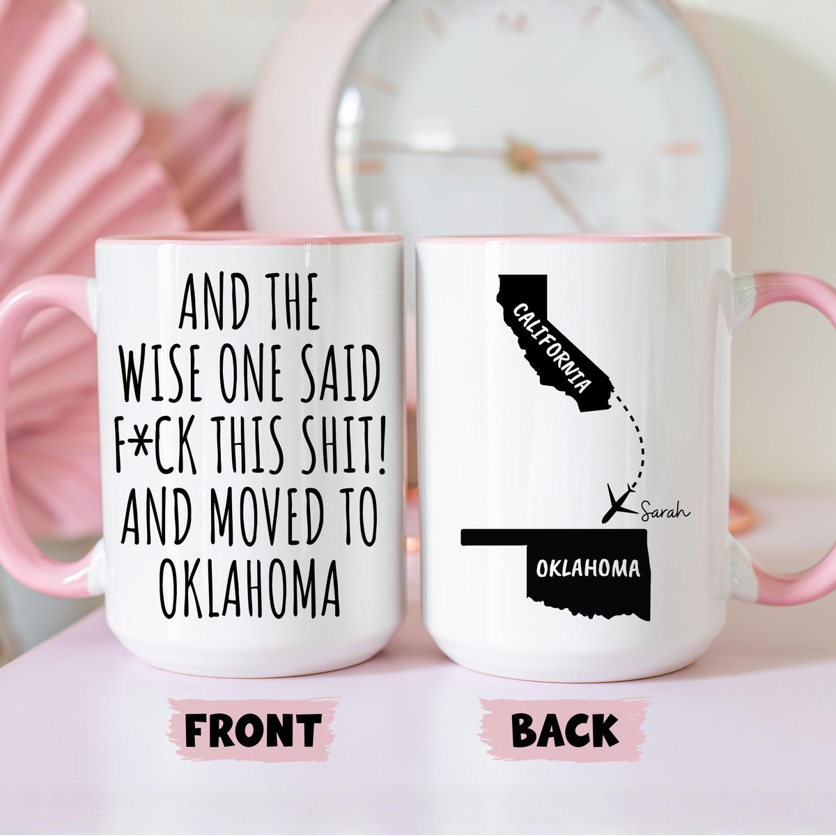 Moving to Oklahoma Mug, Custom Oklahoma Relocation Mug, Moving To Oklahoma State Gift, Oklahoma Moving Away Cup, Oklahoma Relocating Mug