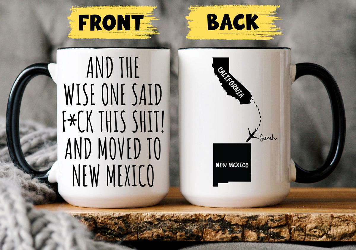 Moving to New Mexico Mug, Custom New Mexico Relocation Mug, Moving To New Mexico State Gift, Moving Away Cup, New Mexico Relocating Mug