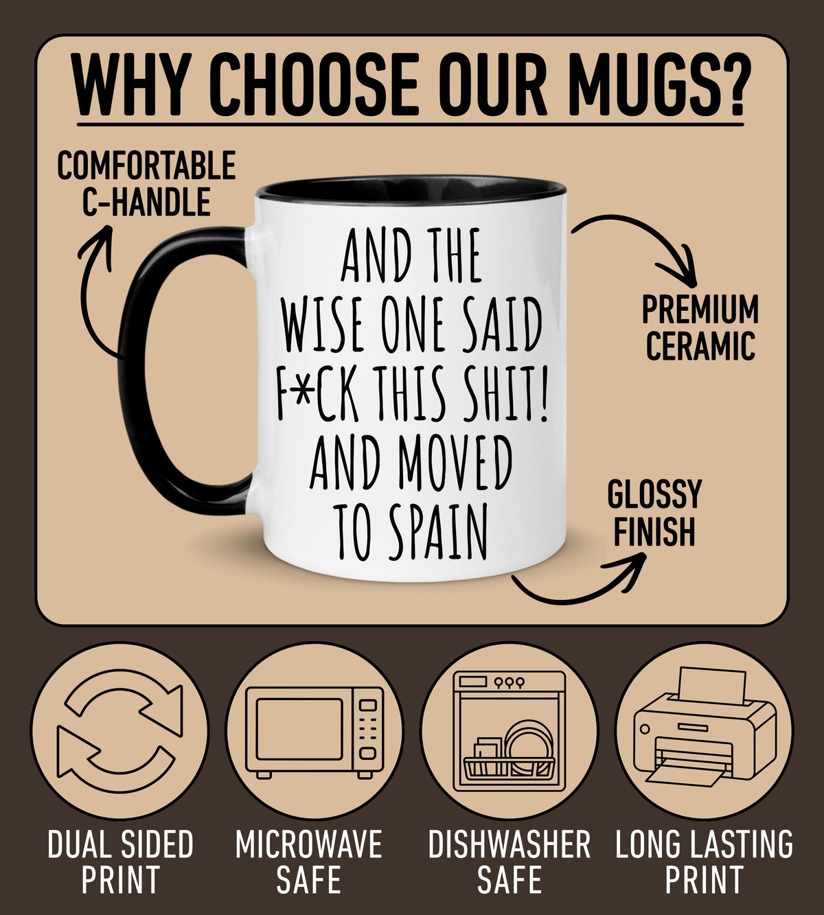 Moving to Spain Mug, Personalized Spain Relocation Mug, Relocating to Spain Gift, Immigration to Spain Mug, Spain Moving away mug