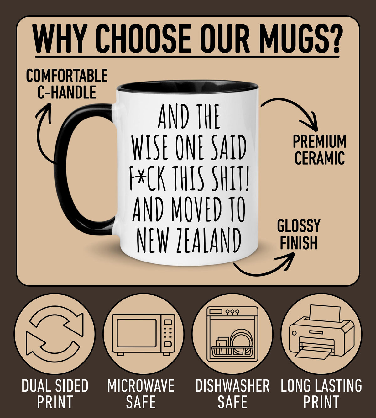 Moving to New Zealand Mug, Personalized New Zealand Relocation Mug, Relocating to New Zealand Gift, Immigration to New Zealand Mug