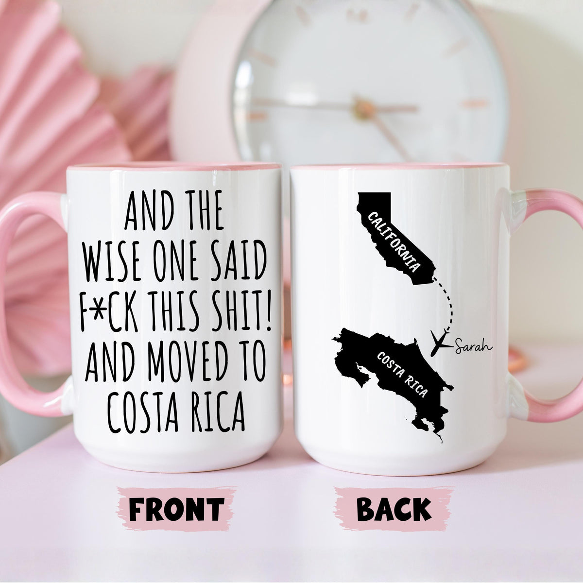Moving to Costa Rica Mug, Personalized Costa Rica Relocation Mug, Relocating to Costa Rica Gift, Immigration Costa Rica Mug, Moving away mug
