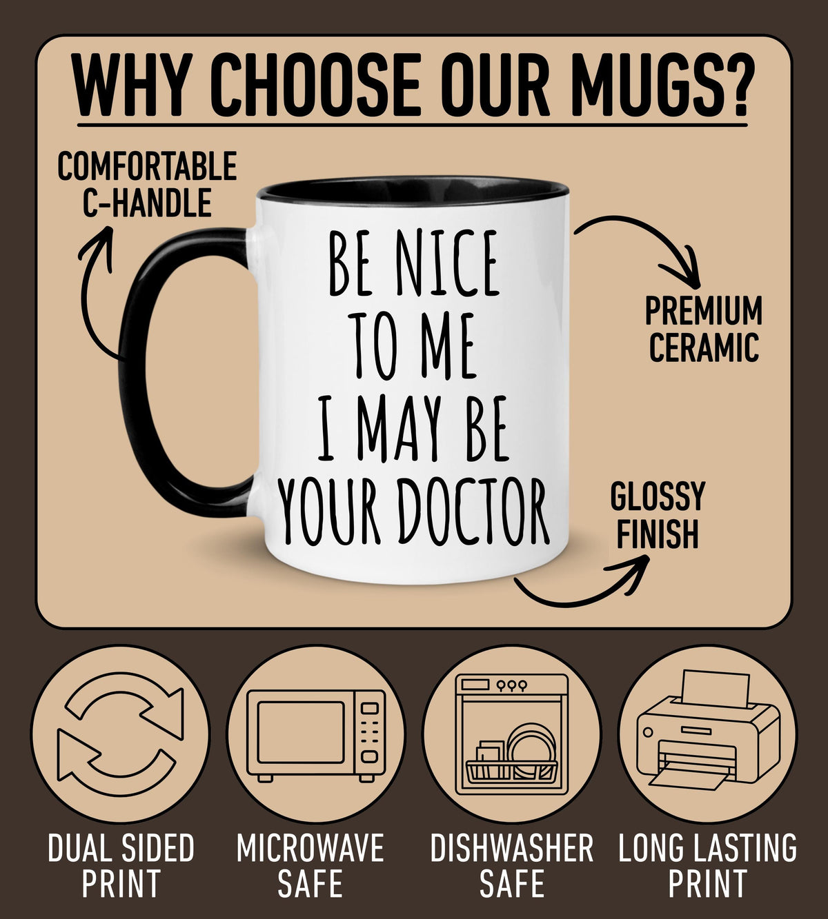 Funny Future Doctor Mug, Custom White Coat Ceremony Gift, Medical School Graduation Mug, Doctor Graduation Gift, Doctor In progress Mug
