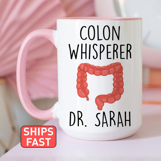Gastroenterologist Mug, Personalized Gastroenterologist Gift, Gastroenterology Mug, Endoscopy Doctor Cup, Colon Doctor Mug, Colon specialist